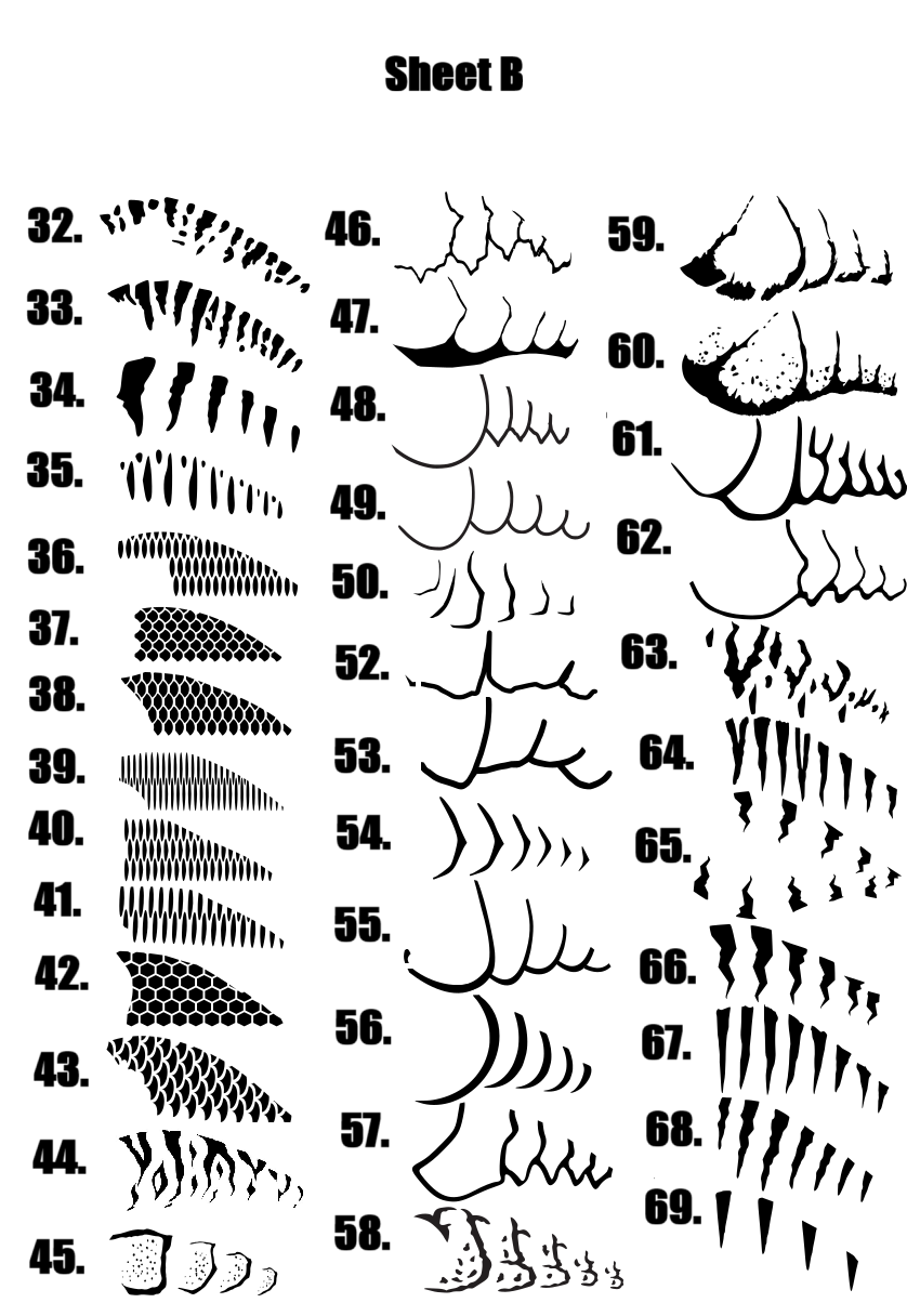 PLA & Resin Small Lure Stencils