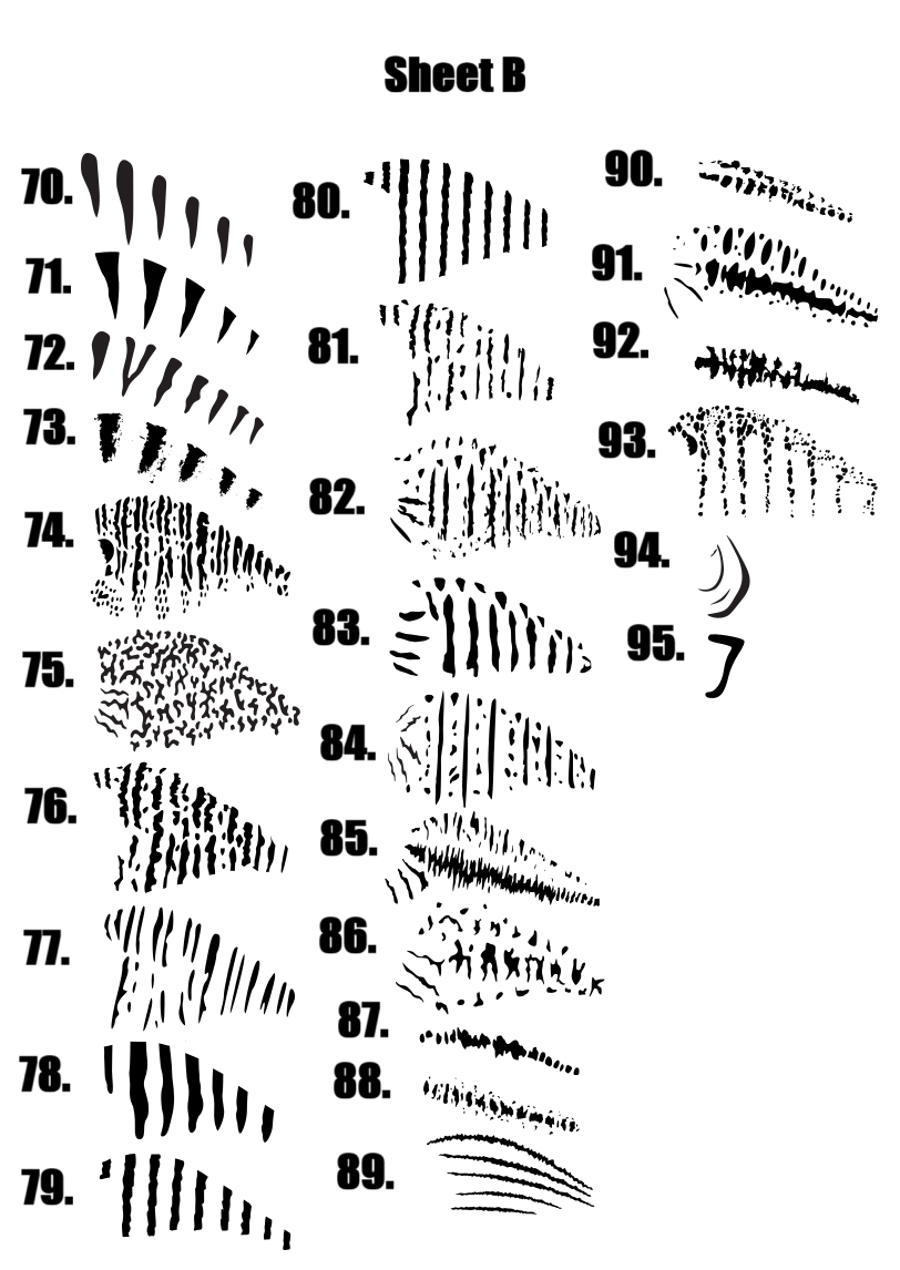 PLA & Resin Small Lure Stencils