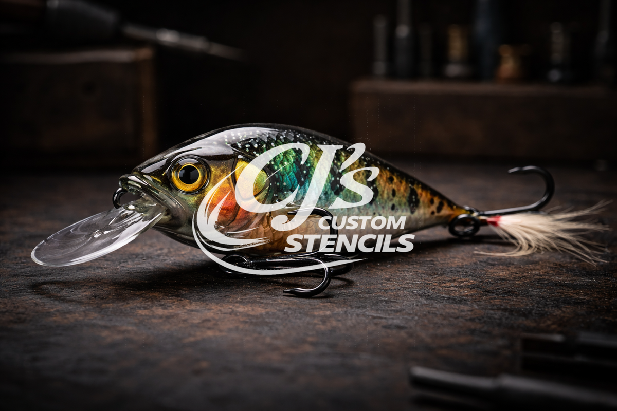 Custom Stencils for Lure Painting - CJ'S Custom Stencils & Lures